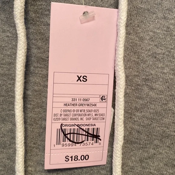 Brand New Wild Fable Heather Grey Crop Hoodie…size XS - Picture 5 of 5